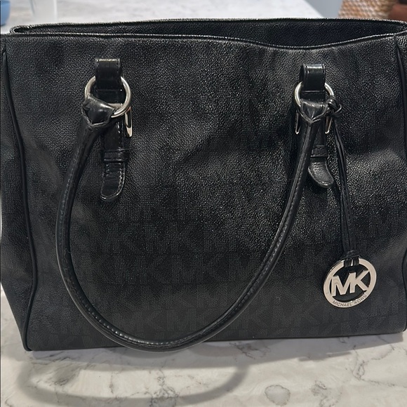 Michael Kors Handbags - Michael Kors Black Tote with Silver Accents